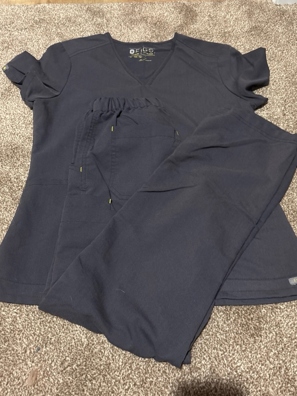 Figs Women's Scrub Set in Navy Blue